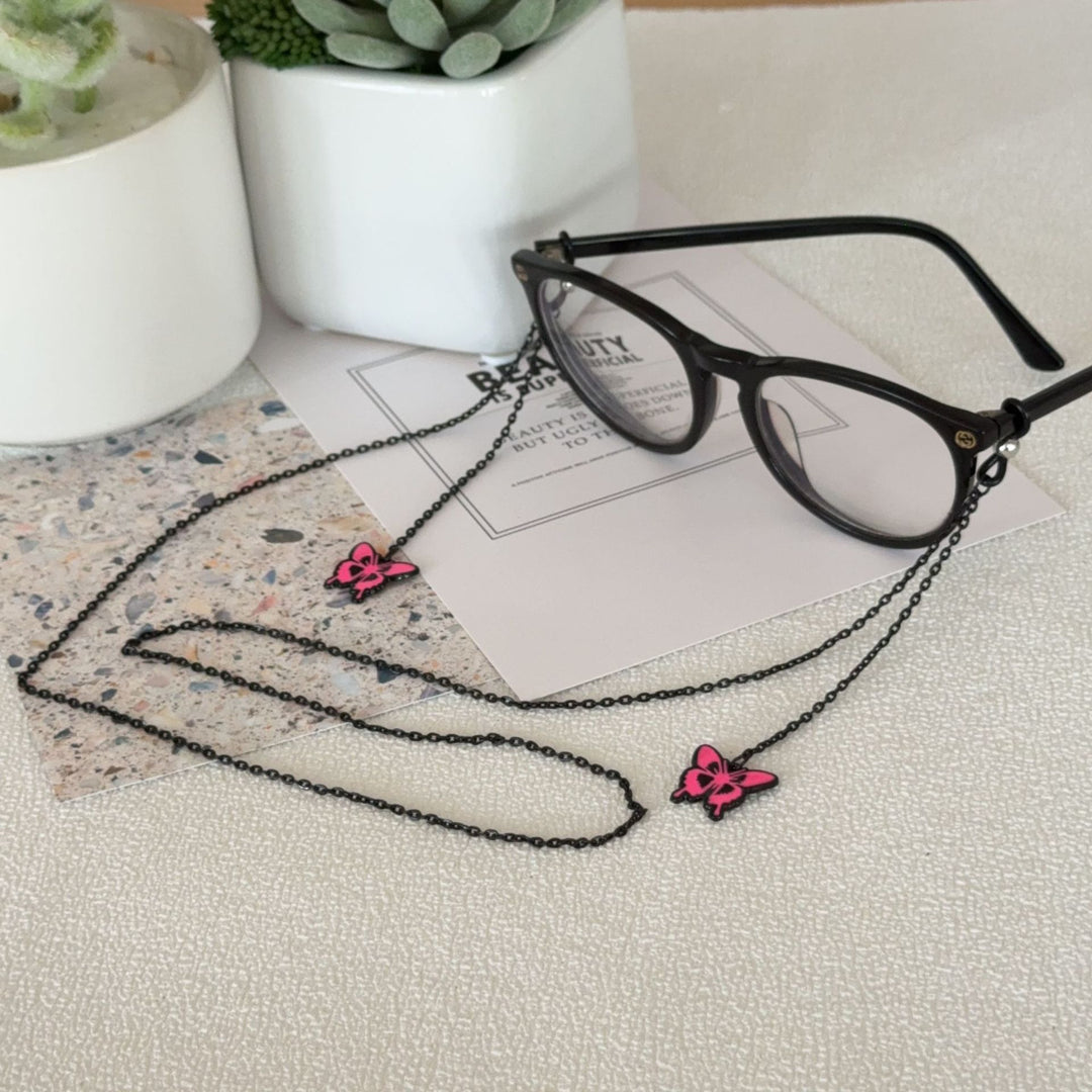Butterfly-Themed Eyewear Chain Holder Kalsten