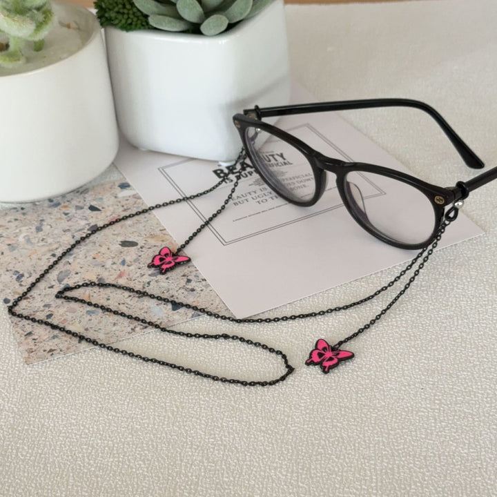 Butterfly-Themed Eyewear Chain Holder Kalsten