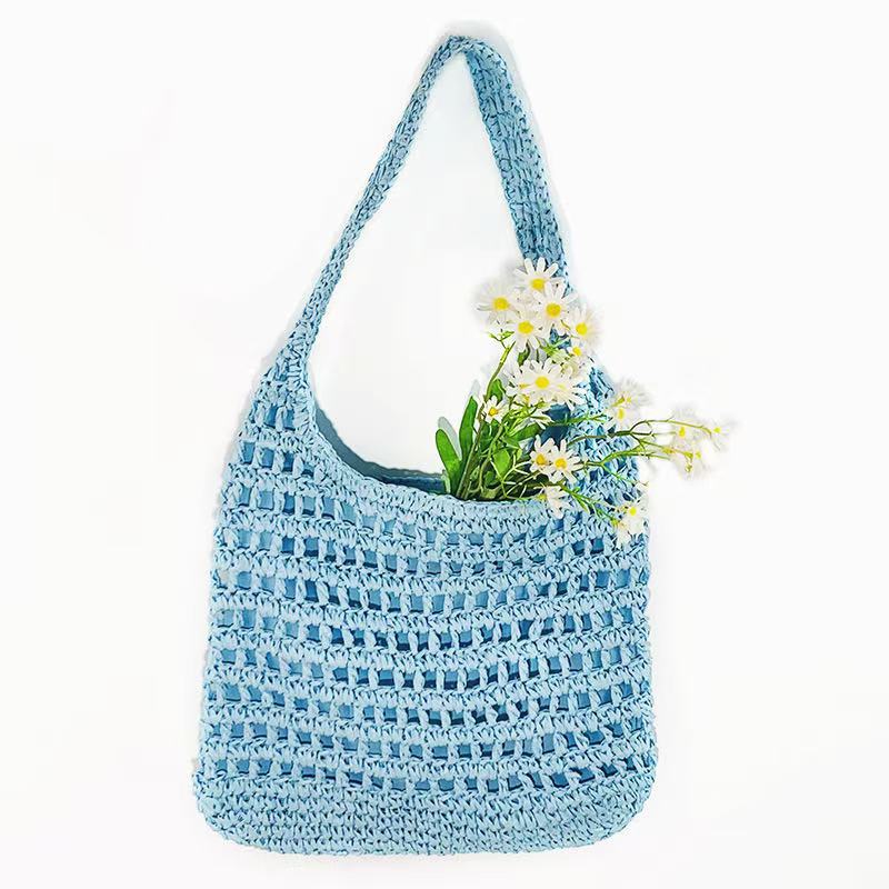 Macrame Shoulder Bag with Soft and Breathable Fabric Kalsten