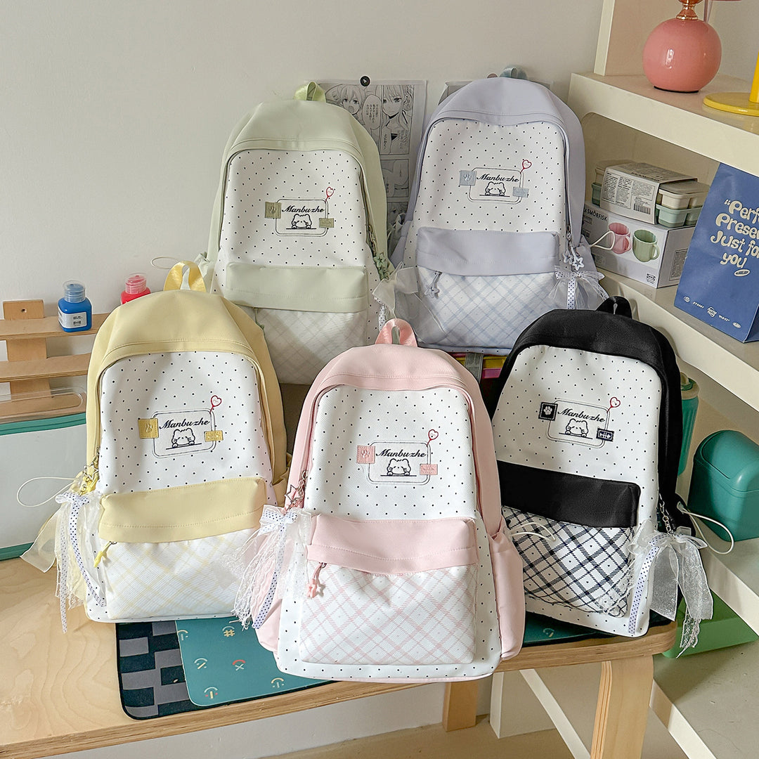 Playful Character-Embellished School Backpack Kalsten