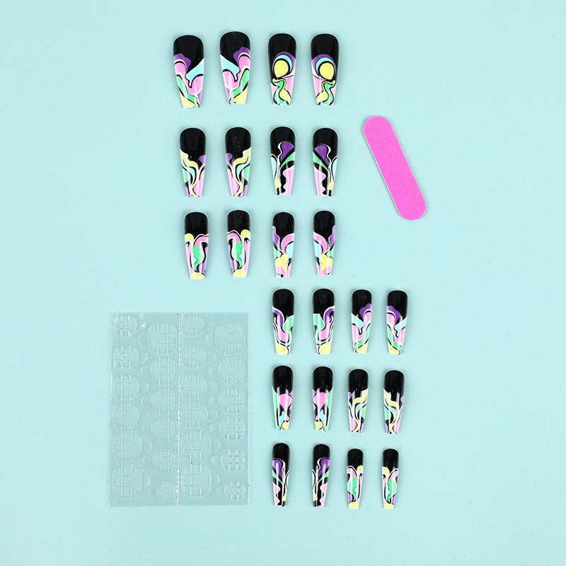Creative wave pattern artificial nails Kalsten