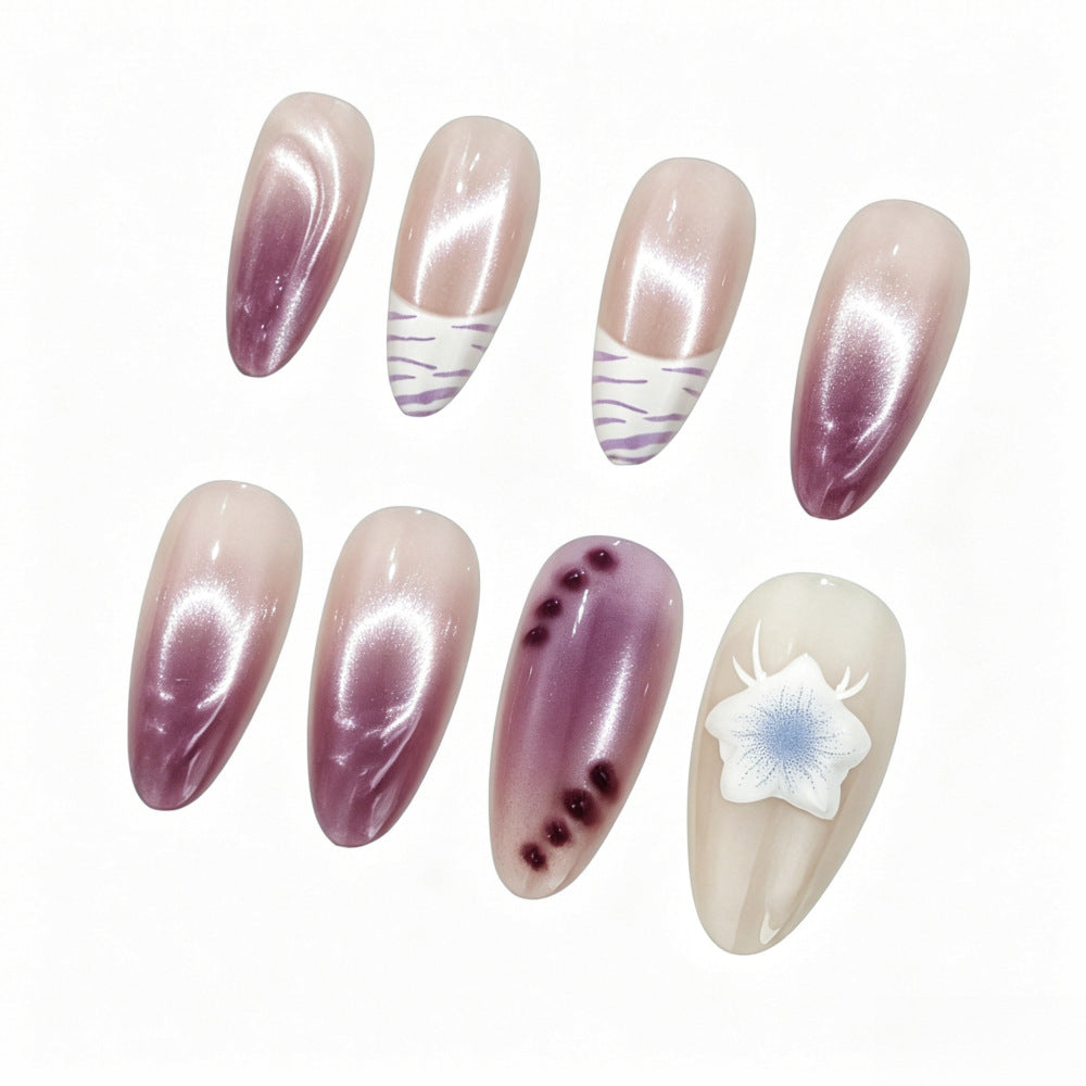Creative artificial nails with floral design Kalsten