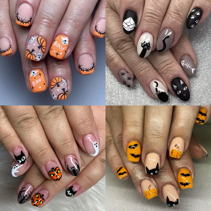 Halloween-Themed Press-On Nail Art Set Kalsten