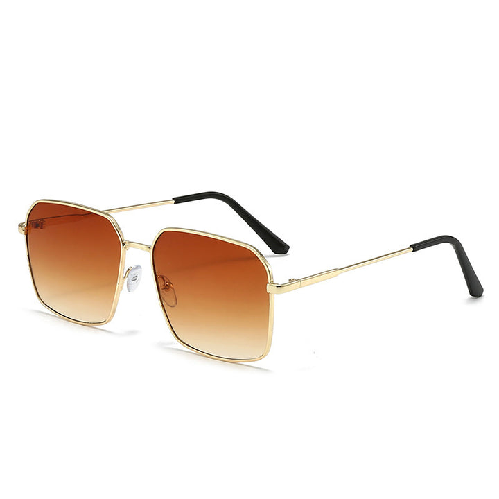 Geometric Aviator Sunglasses