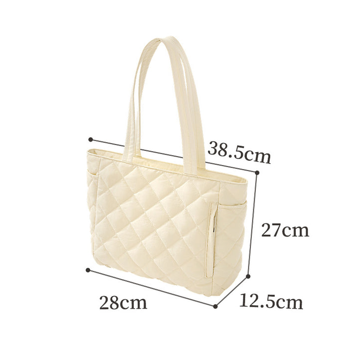 Quilted Multi-Compartment Tote Bag Kalsten