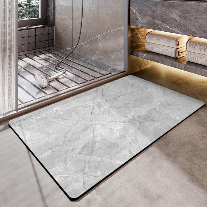 Unisex Marble Pattern Bath Mat Kalsten