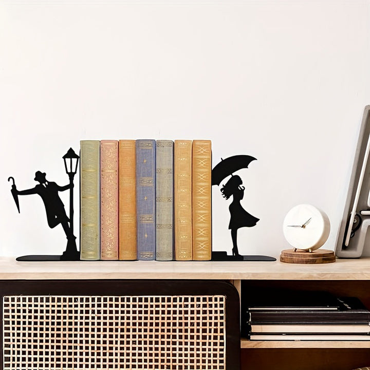Artistic Metal Bookends