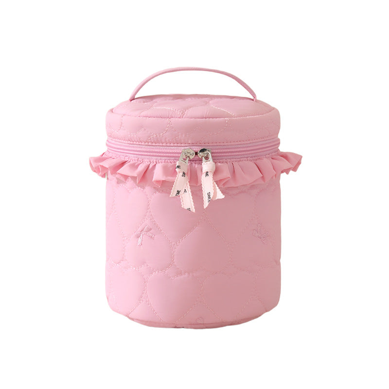 Quilted Makeup Storage Canister Kalsten