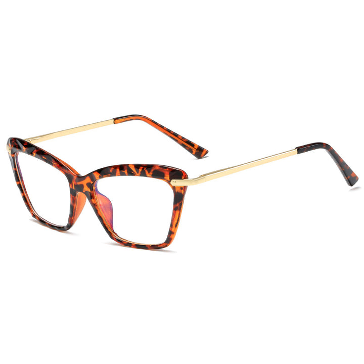 Women's fashionable oversized glasses with elegant metal frame Kalsten