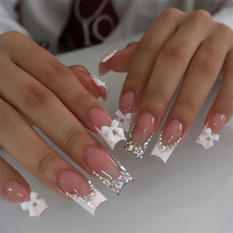 Decorative Rhinestone Press-On Nail Set kalsten