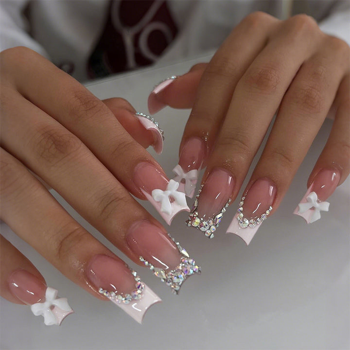 Decorative Rhinestone Press-On Nail Set kalsten