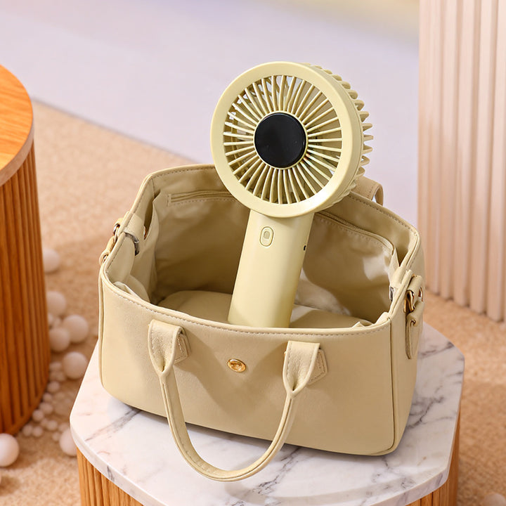 Women Portable Hand Fan with Temperature Regulating Display Kalsten
