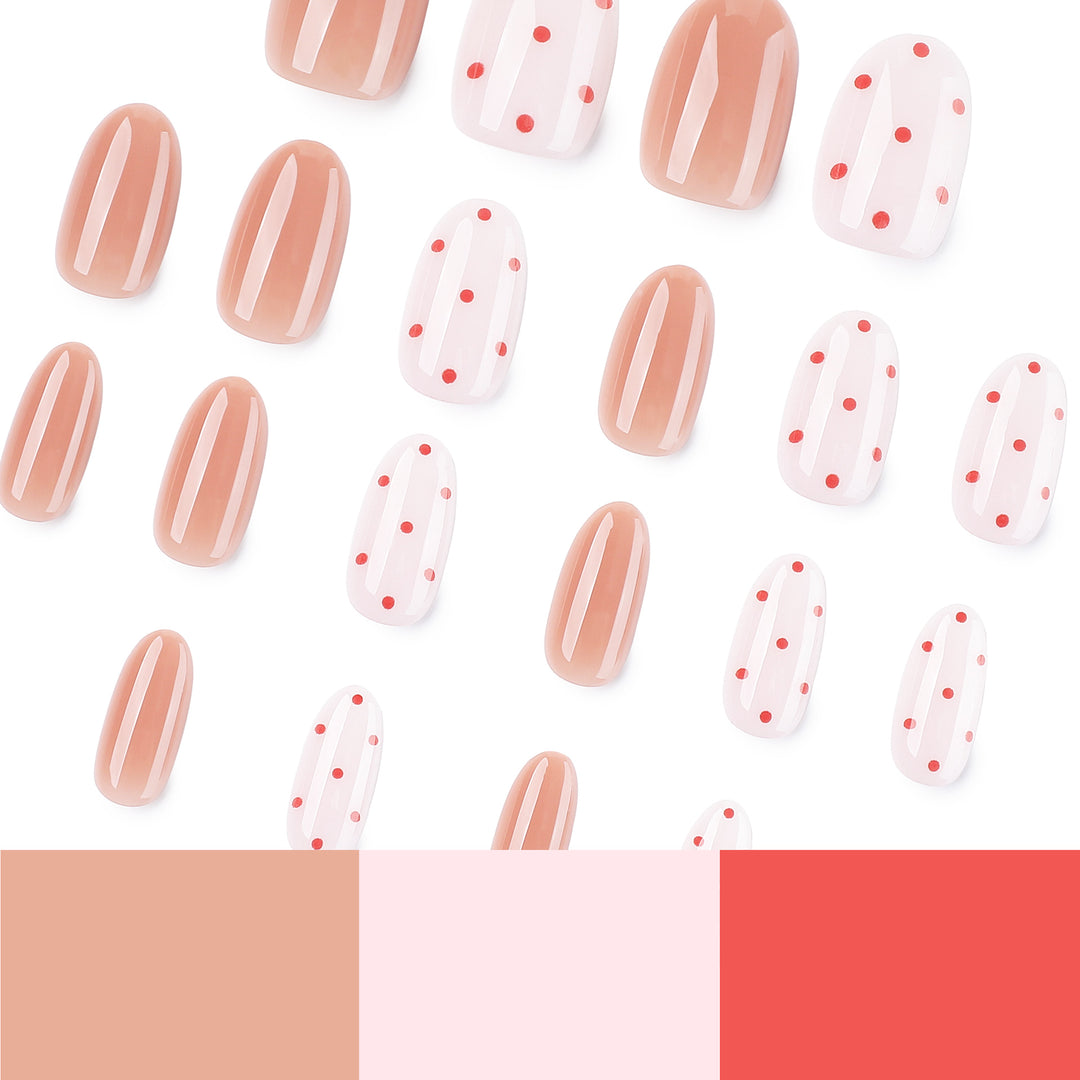 Artistic Nail Art with Delicate Dots and Gradient Kalsten