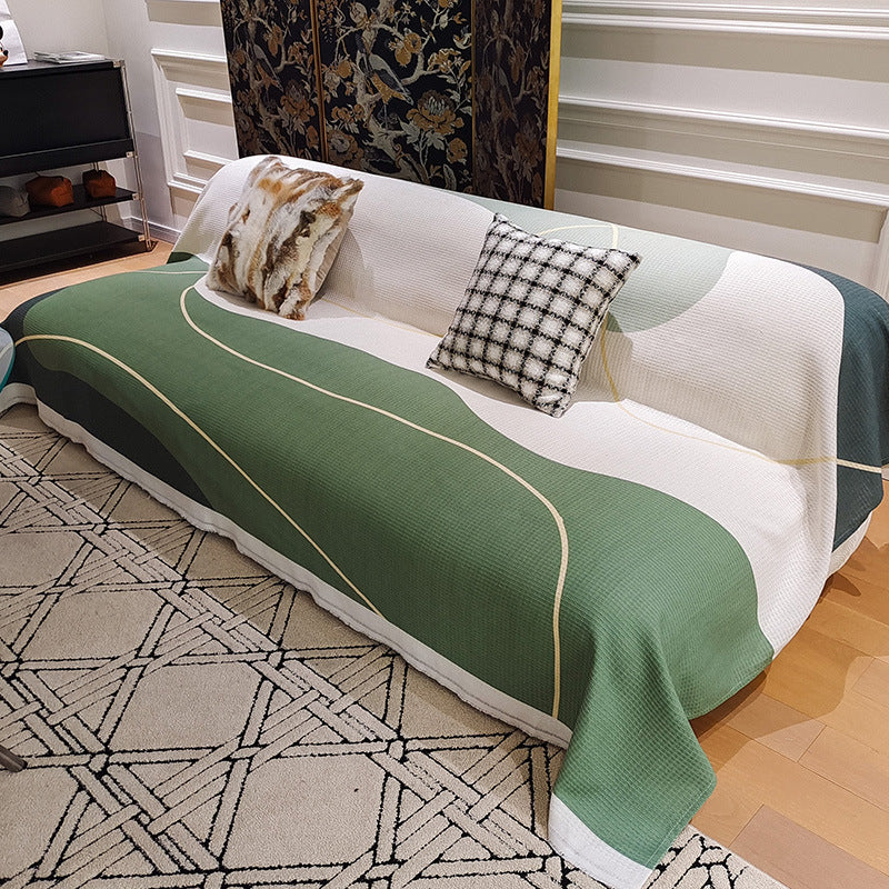 Cozy Geometric Pattern Throw Blanket