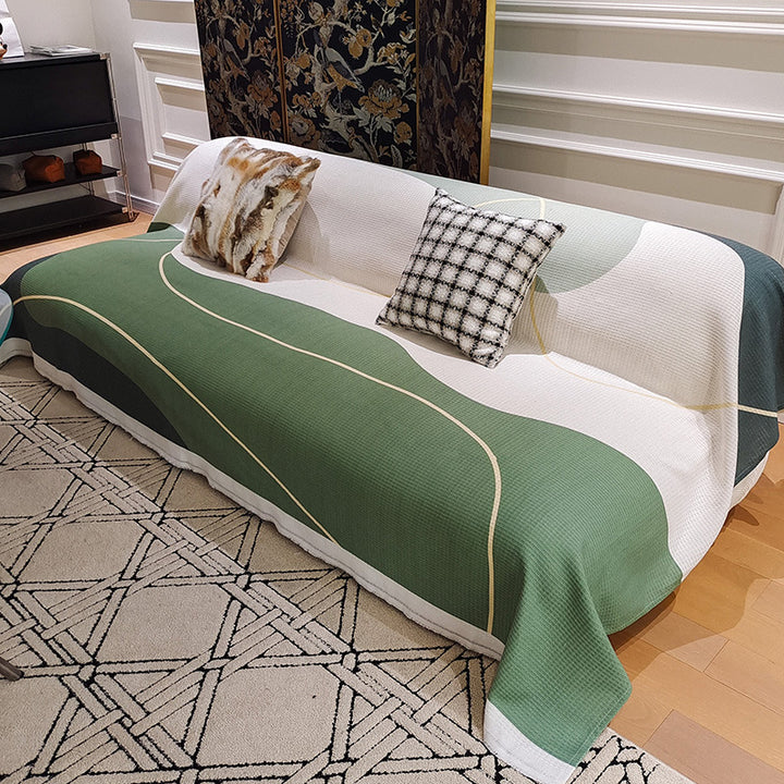 Cozy Geometric Pattern Throw Blanket