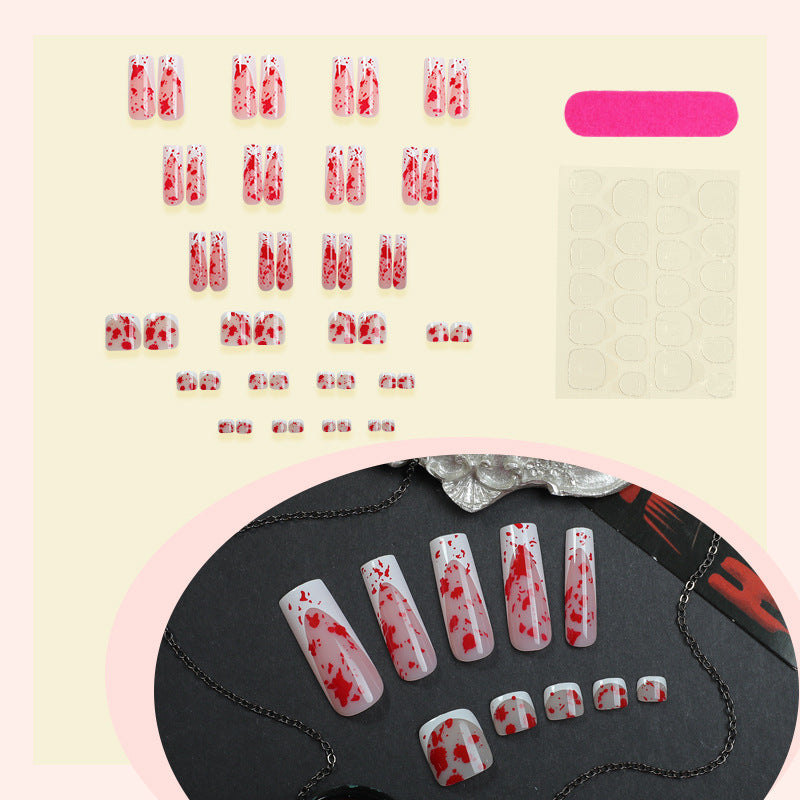 Artistic Marble Design Press-On Nail Set kalsten