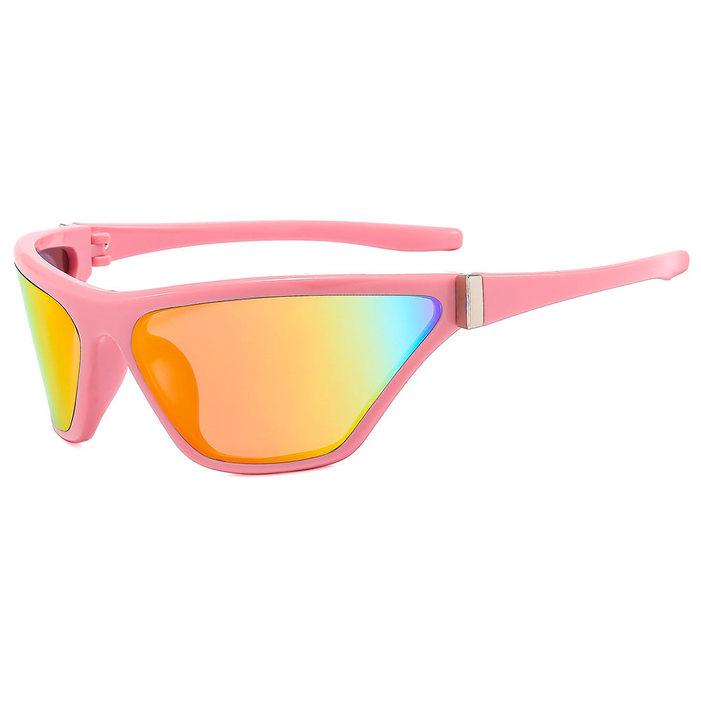 Futuristic Angular Shield Sunglasses