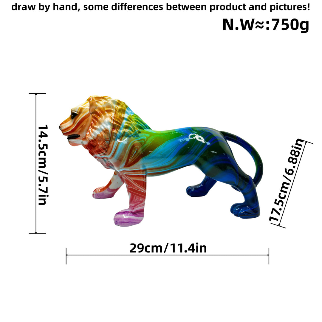 Artistically designed lion figure Kalsten