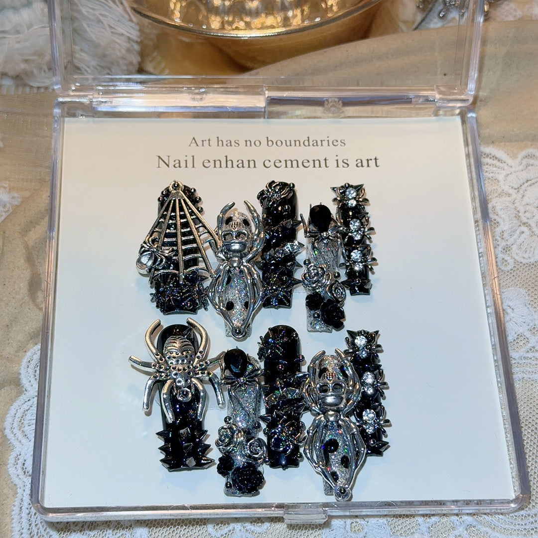 Gothic-Inspired Nail Art Decorations
