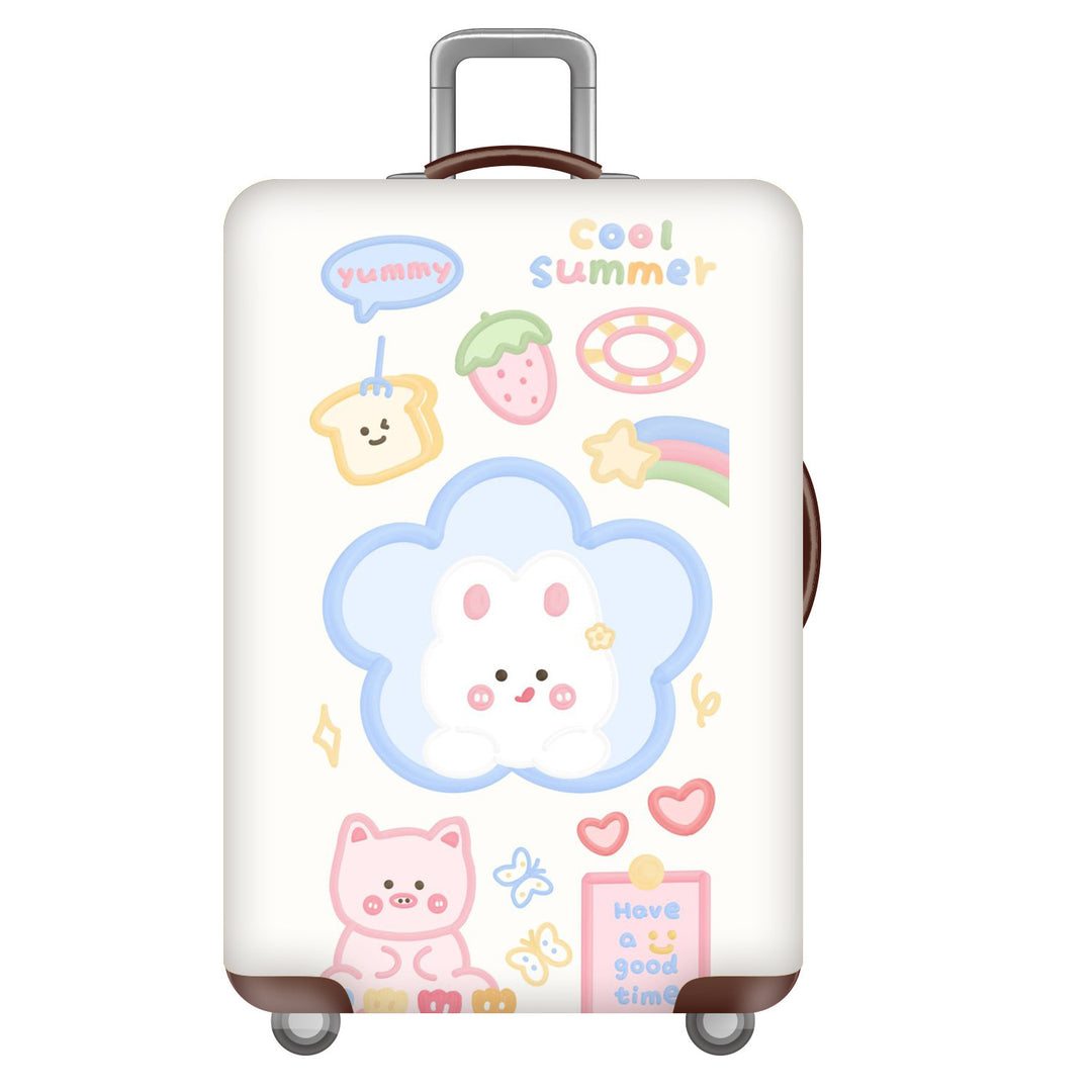 Women's Hard Shell Suitcase with Cheerful Kalsten Design
