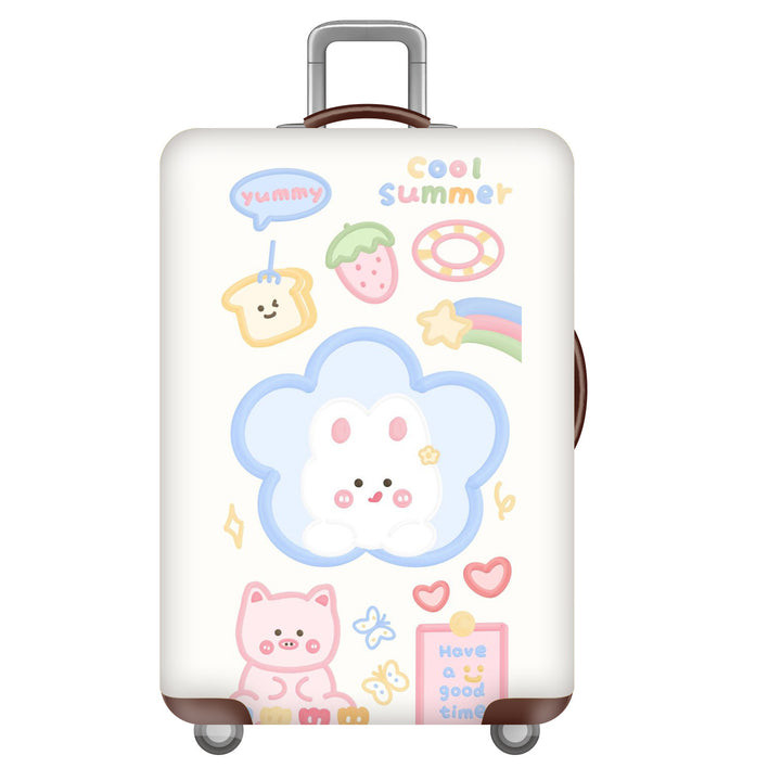 Women's Hard Shell Suitcase with Cheerful Kalsten Design
