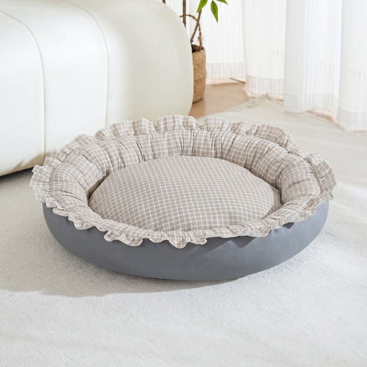 Plush Round Dog Bed