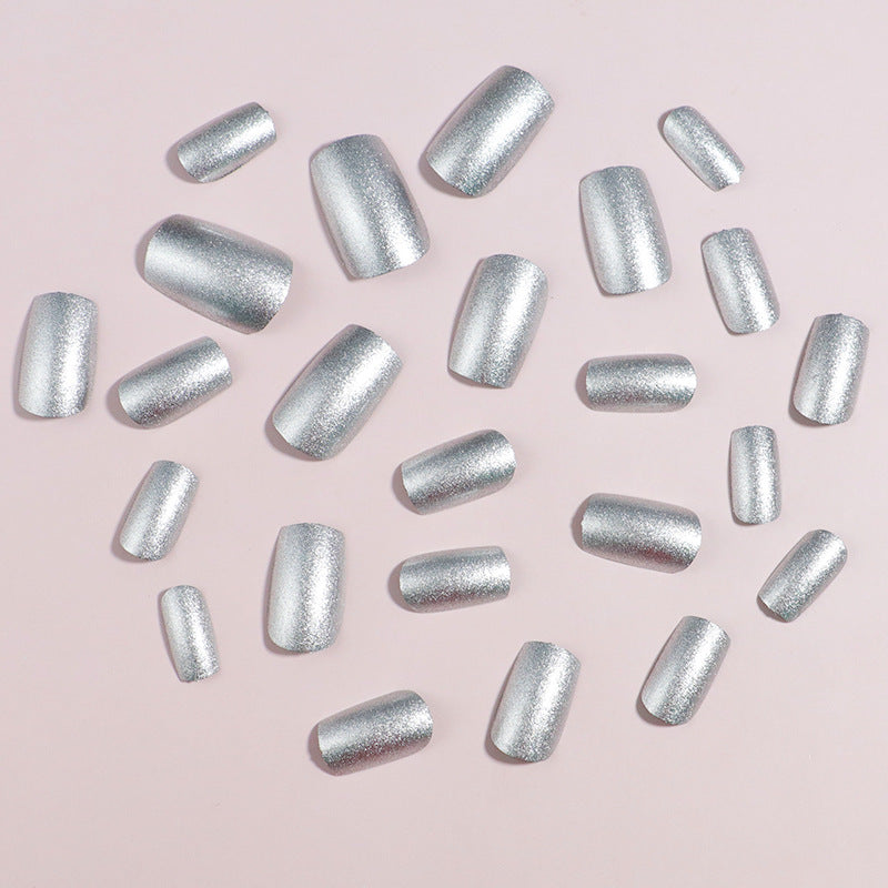 Shimmering Metallic Press-On Nail Set Kalsten