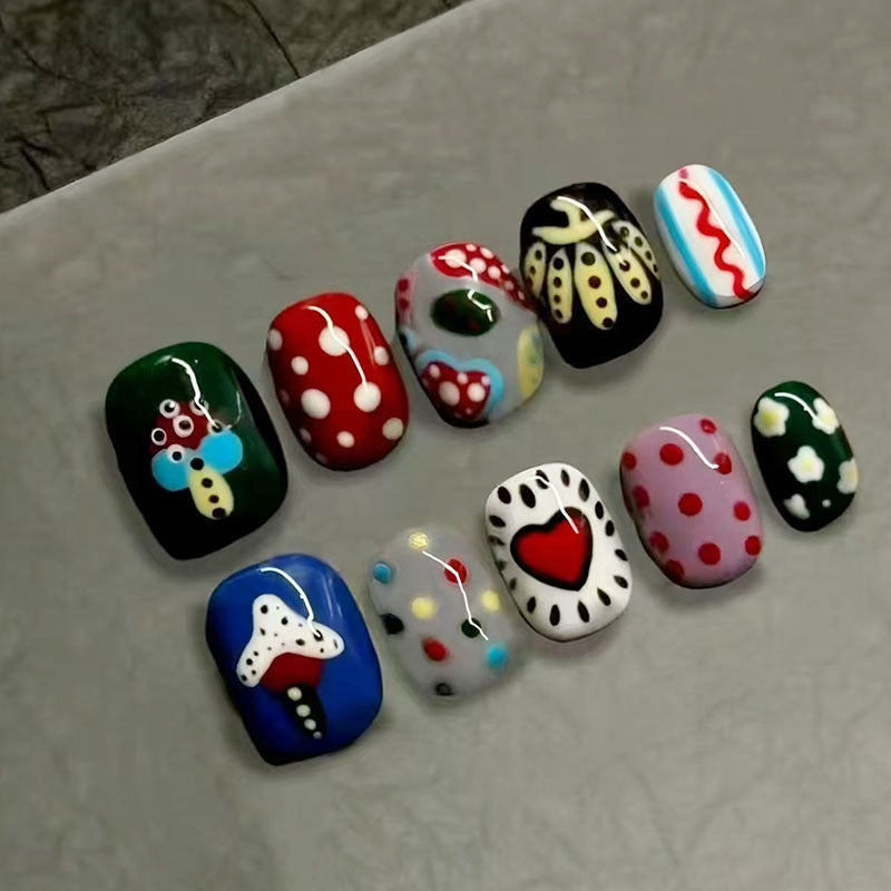 Playful Artistic Nail Art Design Set Kalsten