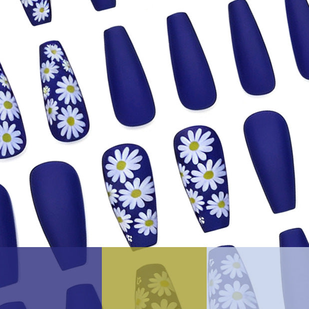 Floral Matte Nail Enhancements Kalsten