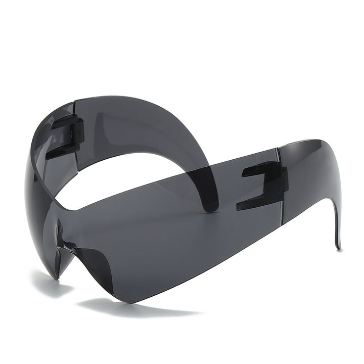 Futuristic Oversized Shield Sunglasses Kalsten