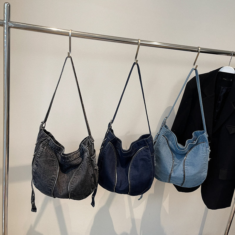 Fashionable Denim Shoulder Bag Kalsten