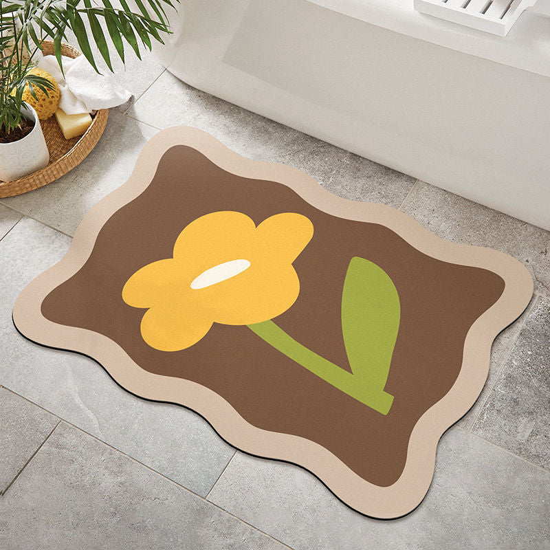 Floral Decorative Area Mat for Home Decor