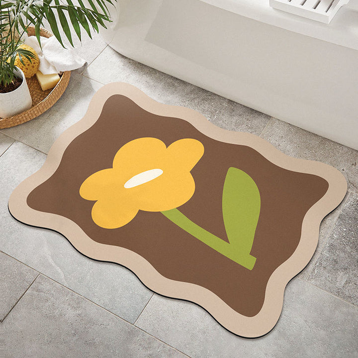 Floral Decorative Area Mat for Home Decor