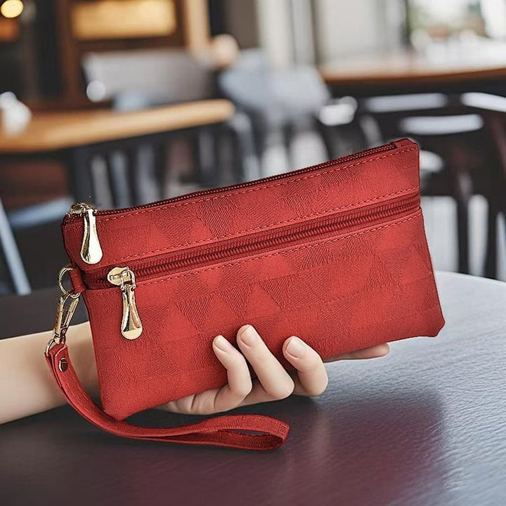 Elegant Clutch With Practical Zipper Kalsten