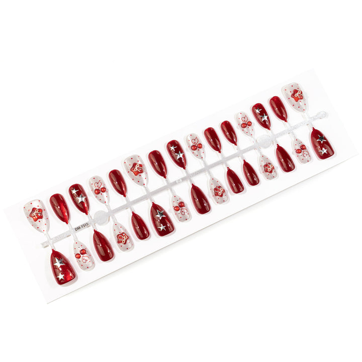 Creative Themed Press-On Nail Art Set with Decorative Elements Kalsten