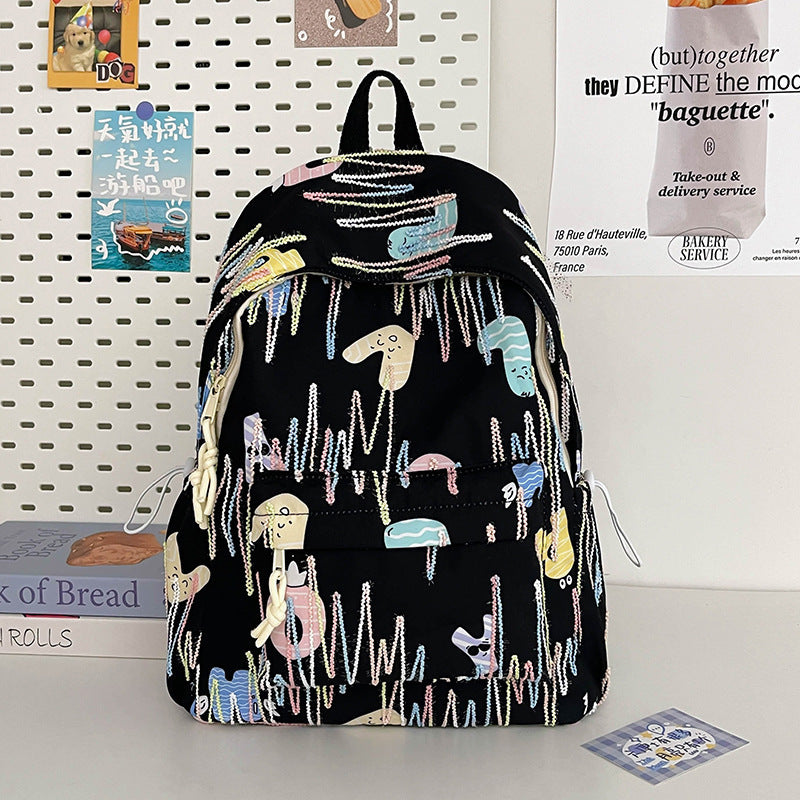 Fun Patterned School Backpack