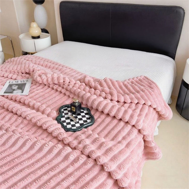 Women's Ultra-Soft Cuddly Blanket with Wave Structure Kalsten