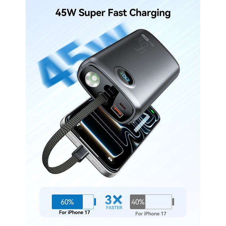 High-performance power bank with digital charging display and 45W fast charging function Kalsten