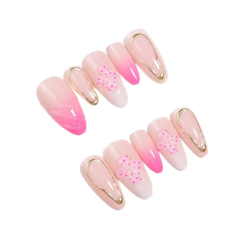 Elegant Ombre Floral Design Press-On Nails Kalsten