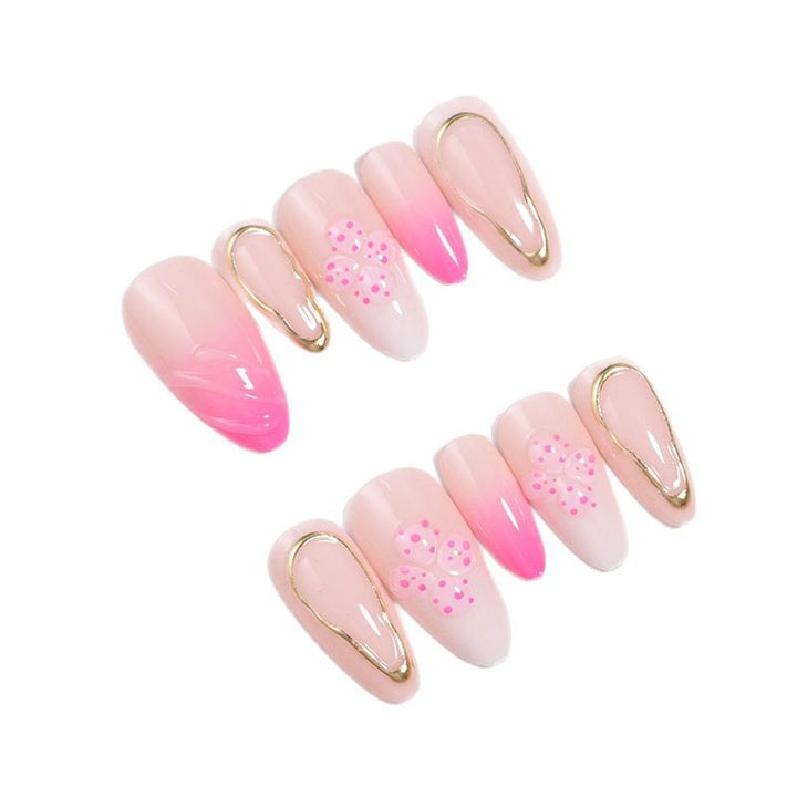 Elegant Ombre Floral Design Press-On Nails Kalsten