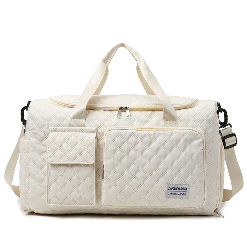 Quilted Multi-Compartment Sports Travel Duffel Bag Kalsten