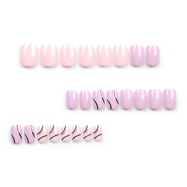 Artistic Nail Design with Glitter Accents Kalsten