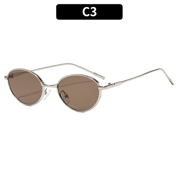 Chic Retro Oval Sunglasses