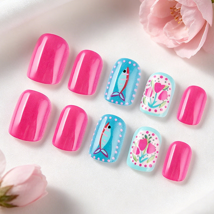 Artistic Floral Nail Art Kalsten