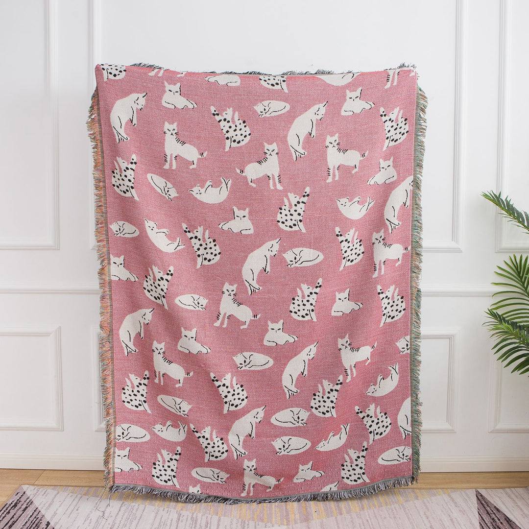 Cozy Pet-Themed Throw Blanket