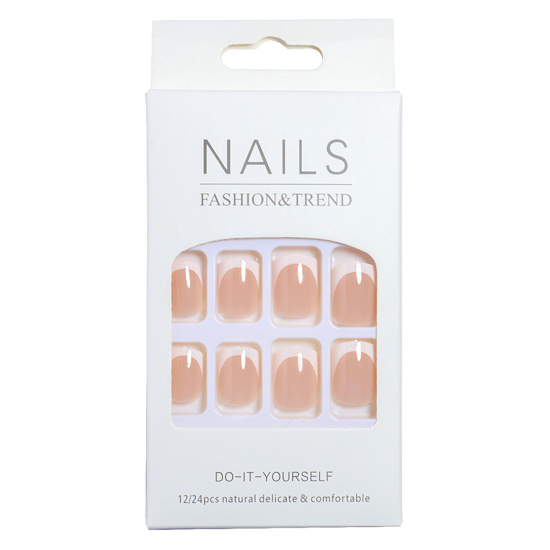 Elegant French Tip Press-On Nail Set Kalsten 1787225130