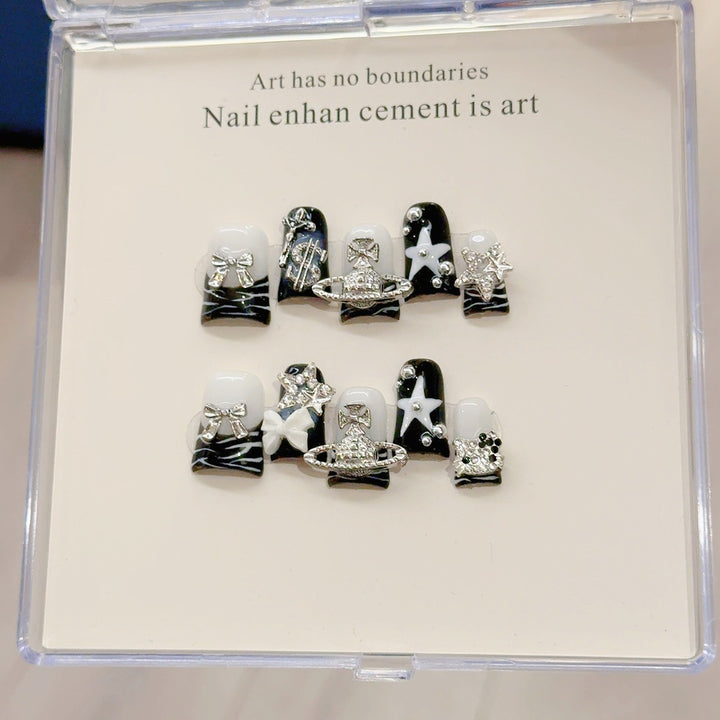 Decorative Rhinestone-Encrusted Nail Art Set