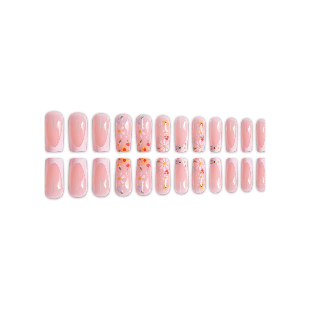 Floral Design Press-On Nail Art Kalsten