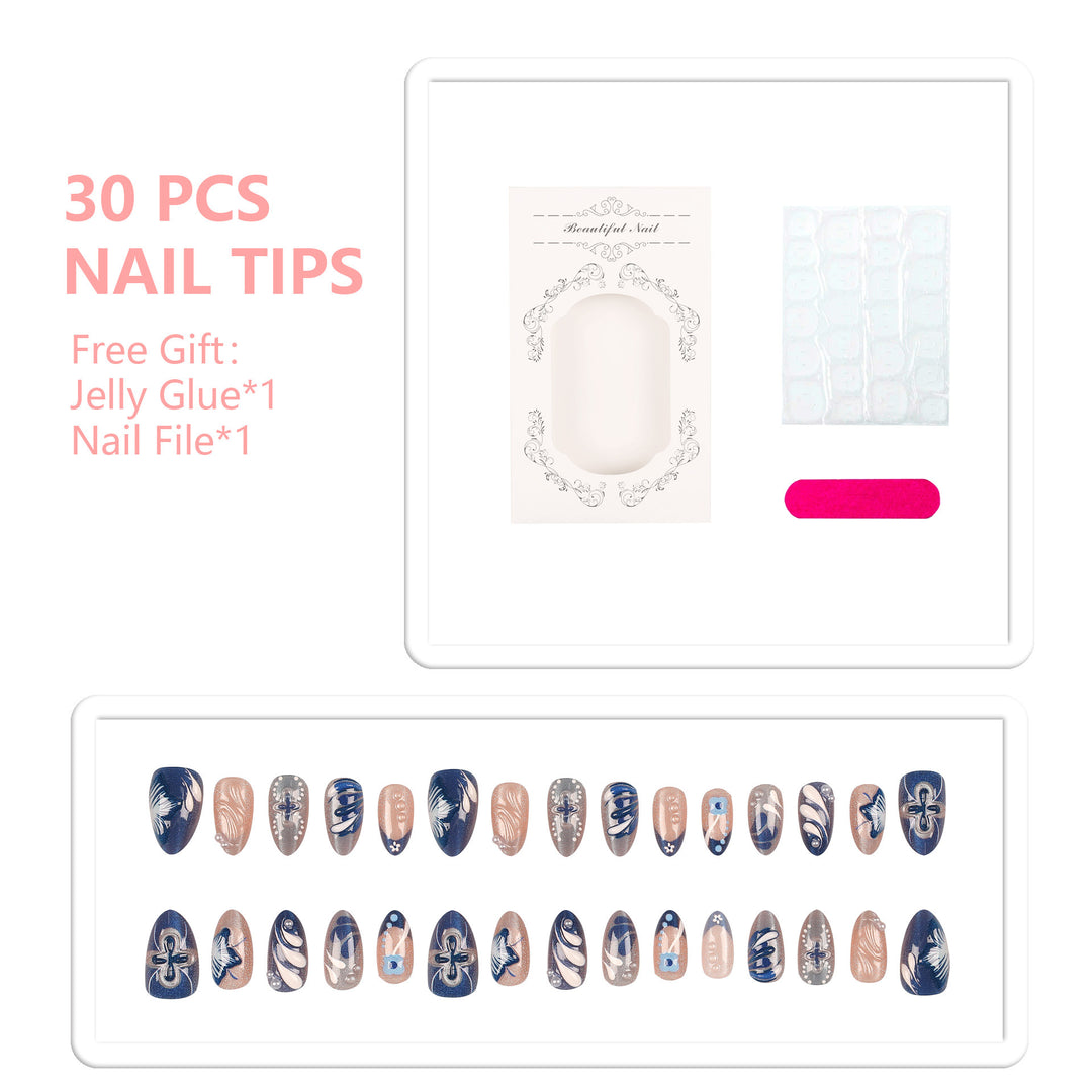 Artistic Marble Nail Art Set