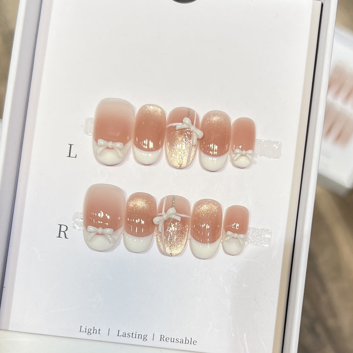 Elegant Reusable Press-On Nail Set Kalsten